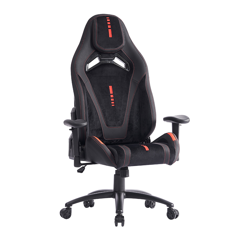 XL-1057 2D Loketní opěrka černá broušená kůže ergonomická herní židle